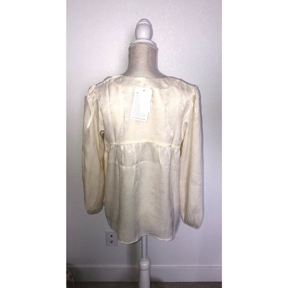 Band of the Free Ivory Minimalist Blouse - M - Picture 5 of 6
